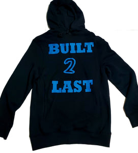 Built2last Limited Edition Black & Blue Logo Hoodie
