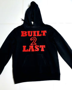 Built2last Limited Edition Black & Red Logo Hoodie